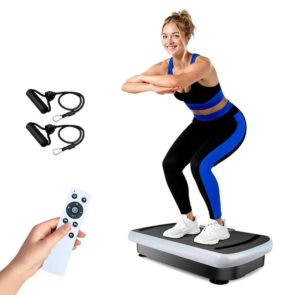 Hophorse Vibratory Plate Exercise Machine Curve 400Lbs, Home Gym Fitness Equipment,Home Gym Kit with Bluetooth,Mother'S Day Gift Ideas Summervibes