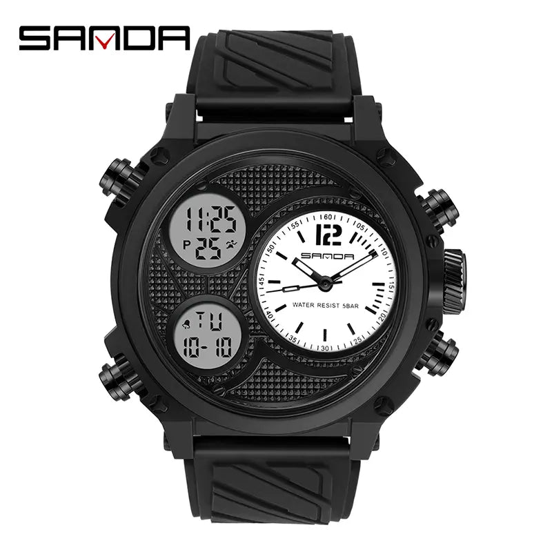 Men'S Fashion Sports Digital Watch, Waterproof Wristwatch with Luminous Dial, Alarm and Date Display for Outdoor Activities Square Trendy Smartwatch with Touch Display Chronograph Dress Watch Trending Multifunctional Black Elegant Vintage Ootd Tiktokshops