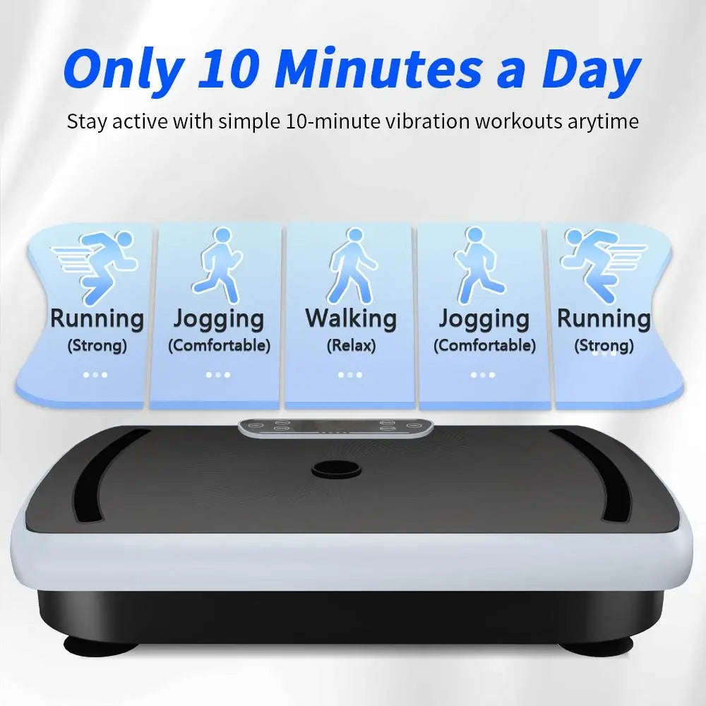 Hophorse Vibratory Plate Exercise Machine Curve 400Lbs, Home Gym Fitness Equipment,Home Gym Kit with Bluetooth,Mother'S Day Gift Ideas Summervibes