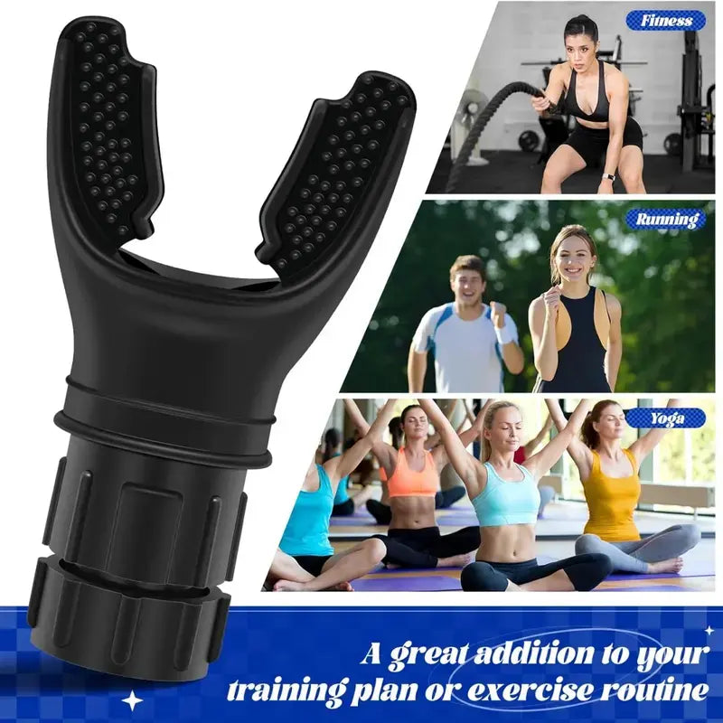 Portable Adjustable Resistance Breathing Trainer - Boost Lung Strength & Endurance, Lightweight & Easy to Clean